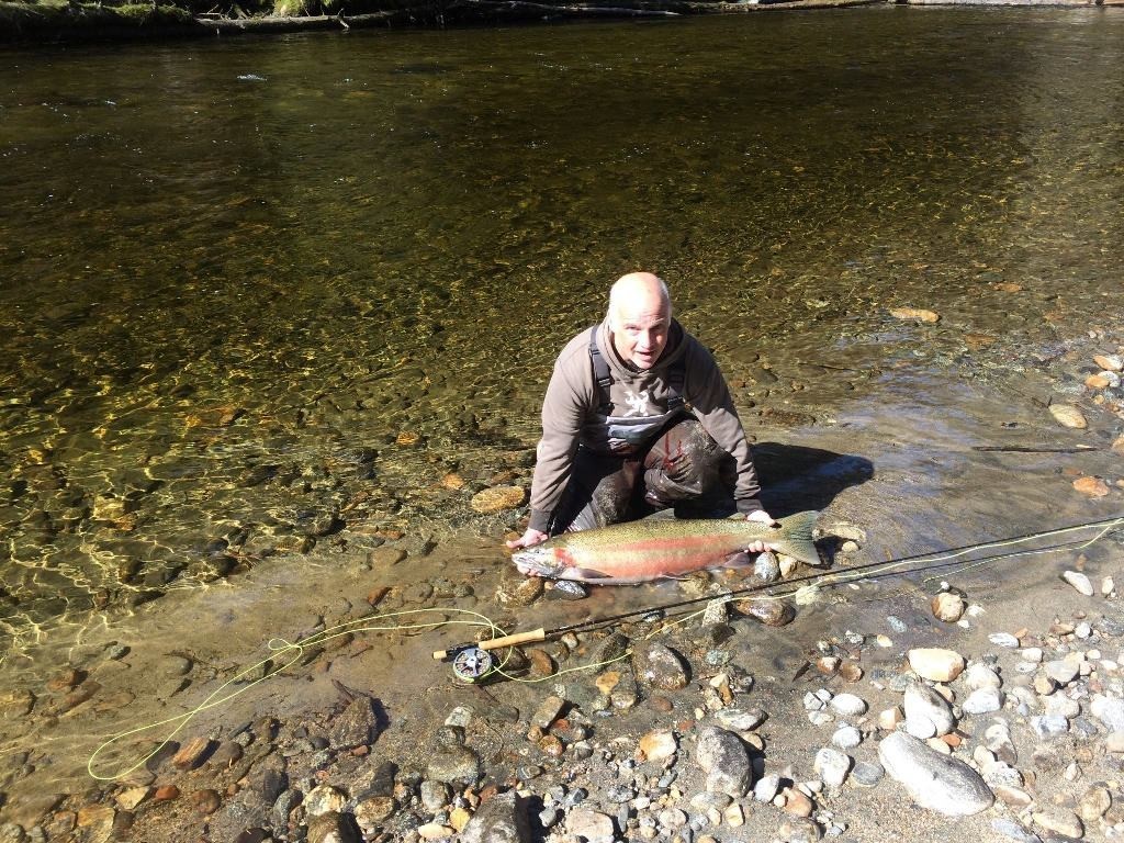Bruce with steelhead Bruce with steelhead